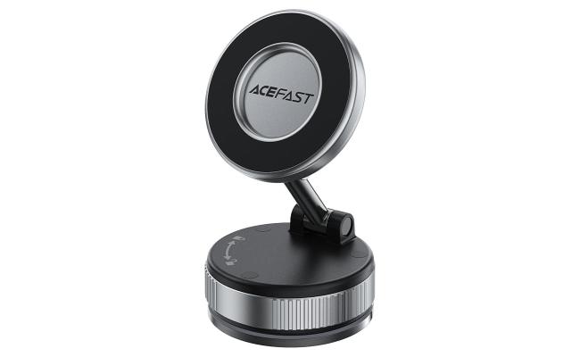 ACEFAST Manual Vacuum Suction Cup Magnetic Car Phone Holder For iPhone 16/15 Pro Hands-Free 360°Rotation Adjustable Phone Stand